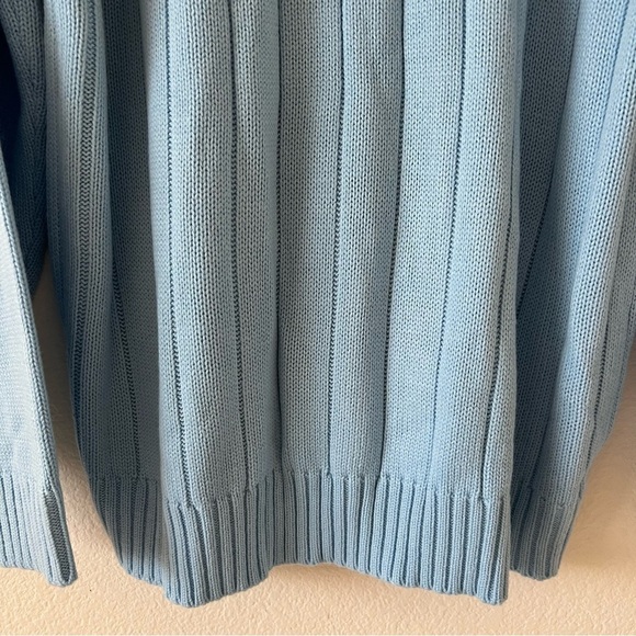 Deadtock Vintage Southpole 90's Y2K Hiphop Quarter Zip Ribbed Sweater  SZ Large - Picture 10 of 14